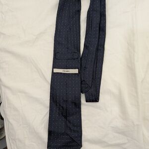 Prada Midnight Black Patterned Tie